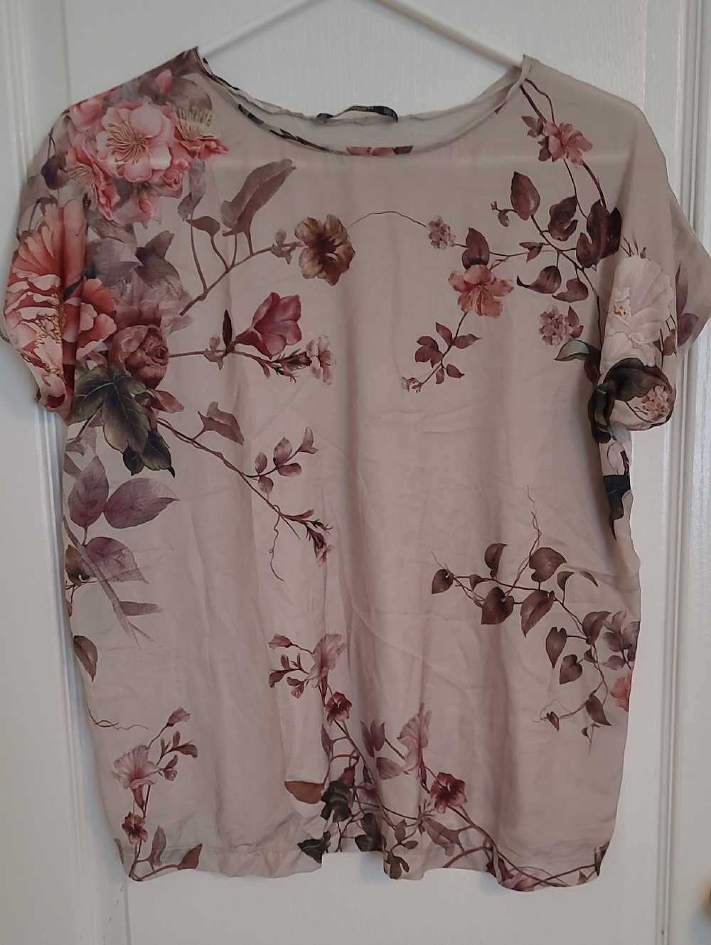Mango Blush Floral Short-Sleeve Tee